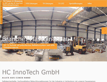 Tablet Screenshot of hcinnotech.de